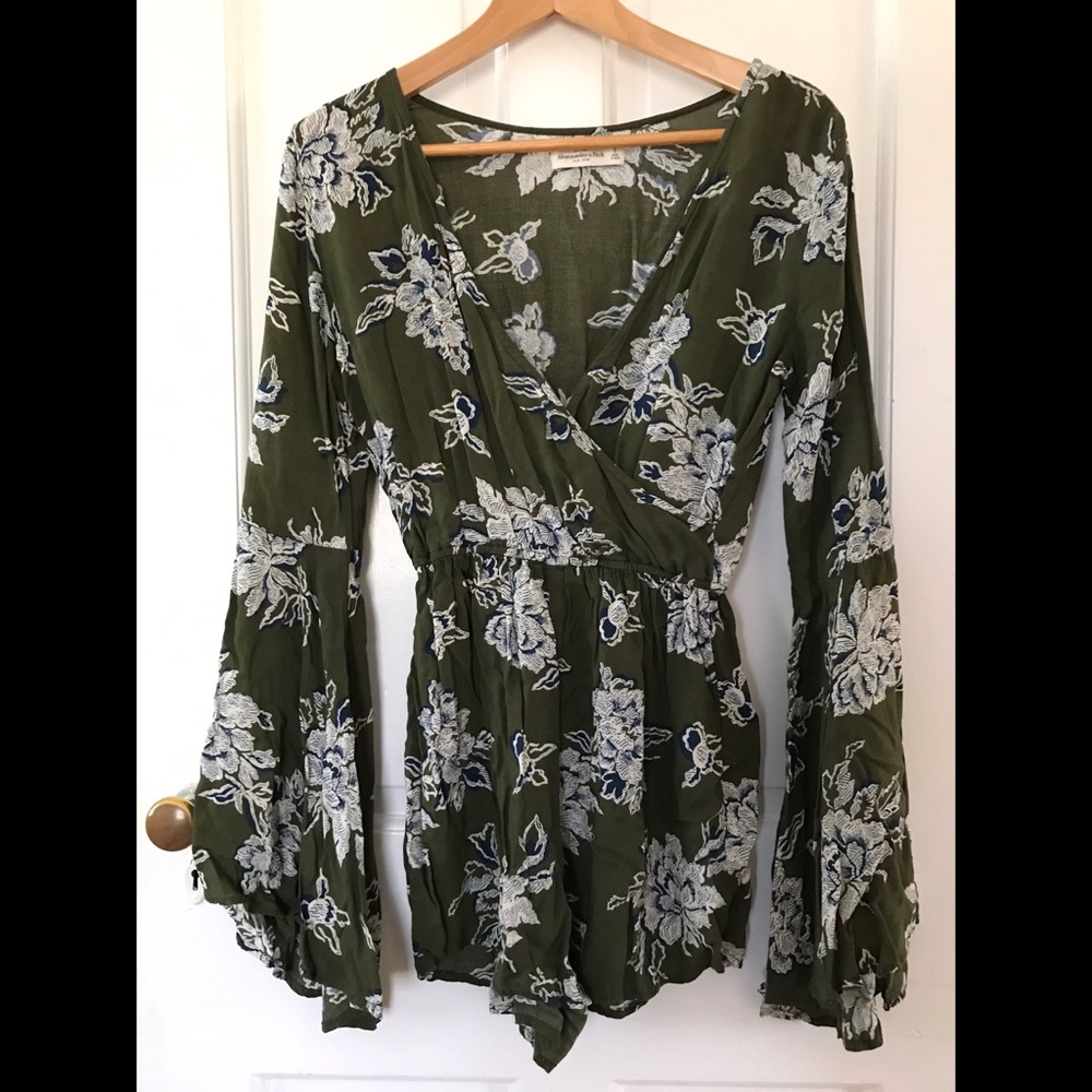 Abercrombie & Fitch Wrap Front Romper